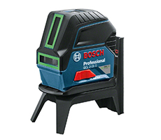 GCL 2-15 Nivel láser green professional + RM1 + Maletín. Tiene un alcance de nivel láser de líneas de hasta 15 m y se autonivela en menos de 4 segundos. Este nivel láser combinado es ideal para el uso con el RM 1, que puede sujetarse al instante por medio de un sencillo mecanismo deslizante. Es muy resistente gracias a la protección IP54 contra el polvo y las salpicaduras de agua. Cuando la herramienta está desconectada, el péndulo se bloquea automáticamente para facilitar un transporte seguro y que la guardes de forma correcta.