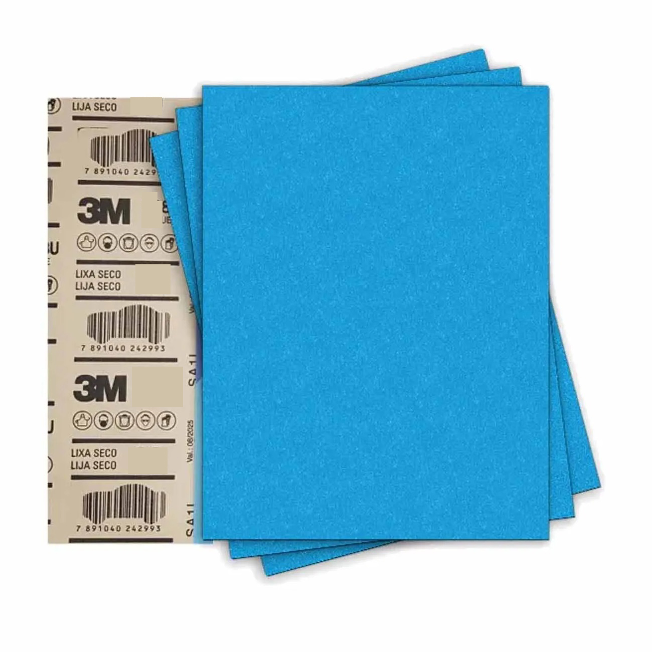 Hojas de lija 3M™ blue 338U 225 X 275 Mm grano 220+.