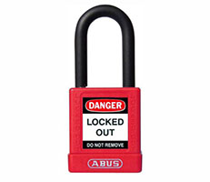 Candado Abus 76/40ST Loto Rojo Dieléctrico 40mm