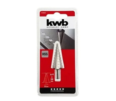 Mecha escalonada HSS 4 A 20 mm para chapas de acero, metales no férricos y plástico