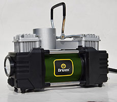 Compresor Doble Pistón 12V Heavy Duty Metálico doble cabezal 4x4 + bolso.