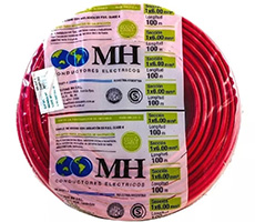 Cable Unipolar 1 X 10 Rojo Rollo X 100M