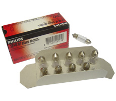 Lámpara tipo Tubular - Luz interior y Patente C5W Volts 24 Watts 5 T10.5x38 - SV8.5-8