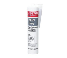 Loctite SI 5699 GREY Formador de junta de silicona 400ml Soporta aceites - No es corrosiva - Color gris - Mayor dureza