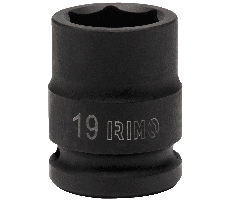 Tubo de impacto hexagonal encastre de 1/2" - 16mm largo 38mm