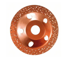 Vaso amoladora 115 mm plano - Grano grueso.