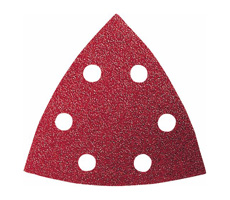 Set de lijas deltas 93mm red wood top, 10 piezas.
