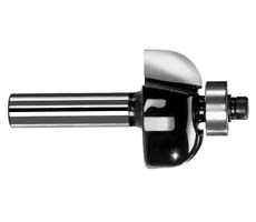 Fresa curva cuarto bocel con balero 1"