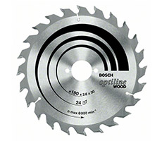 Disco de sierra circular - 235mm 9 1/4'' - 24 Dientes ATB - Optiline for Wood