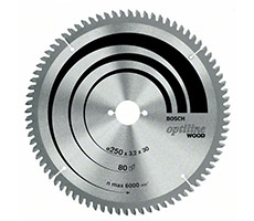 Disco de sierra circular - 254mm 10'' - 60 Dientes ATB - Optiline for Wood