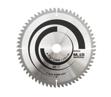 Disco de sierra circular - 184mm 7 1/4'' - 60 Dientes HLTCG - Multimaterial