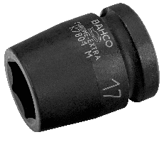 Bocallave Hexagonal impacto Corto 16mm encastre 1/2