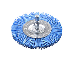 Cepillo Circular de Nylon Ø75mm fino para uso en taladros