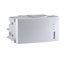 Pulsador sin tampografía 10AX-250V Blanco línea Base
