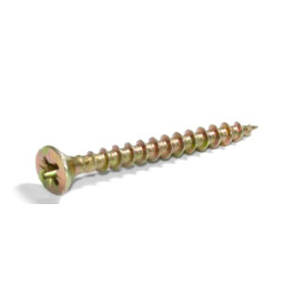 Tornillo Hospa PH2 Cromado amarillo 4,0x30mm caja x 1000