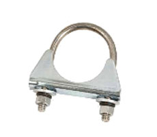 Abrazadera para Instalaciones y Caños de Escape 2 1/4 Con tuercas,arandelas planas y grower.