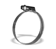 Abrazadera estampada acero inoxidable. Banda: 12mm. Rango: 12-22mm, Venta mínima o múltiplo: 20