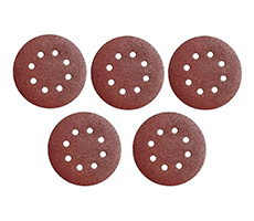 Discos abrasivos velcro Ø125mm grano 60 x 5 unidades para madera y metal. Para uso en TE-XS 28, RS 40, RS 18 Li con sistema Quick- Stick