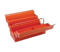Caja para herramientas naranja - 5 compartimientos - 530x200x200mm