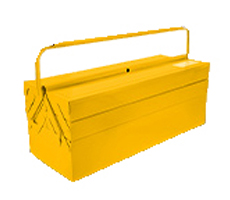Caja para herramientas amarlla - 5 compartimientos - 530x200x200mm