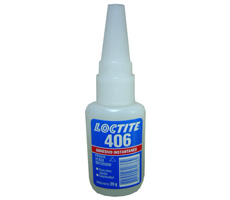 Loctite 406 Adhesivo instantáneo de curado ultra rápido 20gr para uniones rápidas en plásticos, gomas y metales. Baja viscosidad.