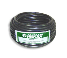 Manguera de PVC trenzado negro 8 mm x 25 mts