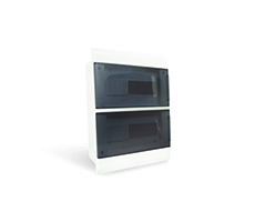 Tablero 24 DIN puerta transparente fume