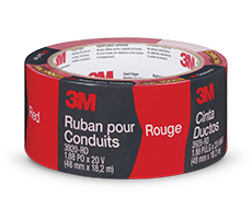 Cinta ducto roja 48 Mm X 18.2 scotch. Caja x 12.