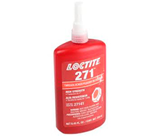 Loctite 271 Fijación de roscas x250 ml, Para roscas de hasta 1" de diámetro. Se aflojan con temperatura.