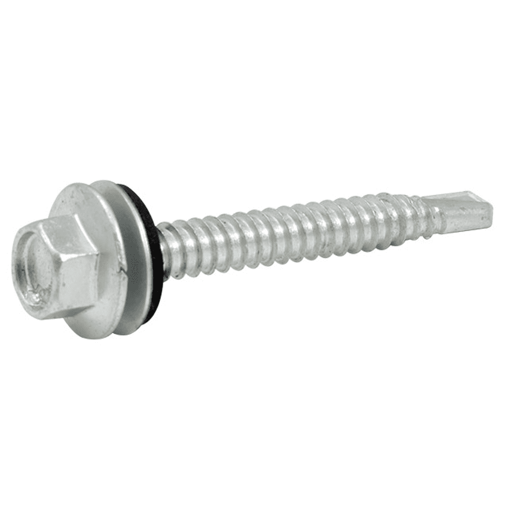 Tornillo T2 14x3 P/mecha Arandela chapa vulcanizada Hexagonal Techo (Caja x 250 unidades)
