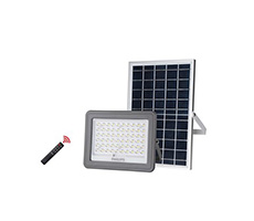 Proyector Solar Essential para exteriores con batería de ferro fosfato de Litio 1500 Lúmenes Consumo 10W, incluye control remoto y accesorios de instalación. Venta unitaria. Caja x 5 unidades.