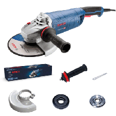 GWS 25-230 LVI Amoladora Angular 9" (230mm). 2.500W - 6.500 rpm. Peso 5 ,4Kg. Bosch Heavy Duty. La amoladora de 2500 W más liviana del mercado y con la mejor relación potencia/peso. Alto rendimiento en la eliminación de material: el nuevo motor de Bosch ofrece el mejor rendimiento de su categoría. Con escobillas de carbón más duraderas y menor desaceleración en trabajos pesados. Flujo de aire optimizado: sistema de flujo de aire patentado que aumenta en un 20 % la refrigeración del motor, lo que se traduce en un aumento del rendimiento y de la vida útil. Menos fatiga para el operador: la reducción de las vibraciones permite sobrellevar más horas de trabajo. Agarre más cómodo que permite controlar mejor la herramienta. Mayor resistencia a la abrasión: mejor resistencia a la abrasión causada por los restos de hierro y concreto que atraviesan el motor de la máquina