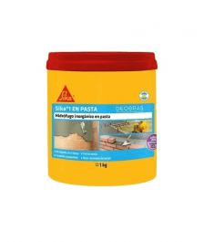 Aditivo hidrófugo inorgánico Sika®-1 Larga Vida en pasta x 1Kg. Caja x 12.