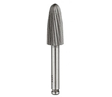 Fresa Cónica punta redondeada rotativa HSS 12x31(6mm). Para uso en taladro