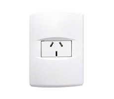 Conjunto armado: 1 toma Color: blanco puro. Caja x 15