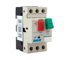 Guardamotor M-32. Corriente nominal: 23A. Regulacion del elemento termico: 17-23A. Corriente de disparo instanatanea: 327A
