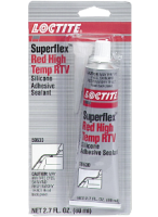 Loctite SI 596 SF Superflex Formador de juntas de silicona 55Gr acética roja alta temperatura.