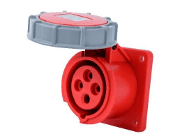 Toma De Embutir Triton 3P+T 16A 380/415Vca 6H Ip44