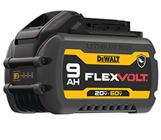 Batería 60V fLexvolt 9.0 Ah - para taladro base magnética DCD1623B - resistente al aceite