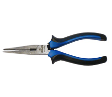 Pinza de punta plana dentada - Mango bicomponente - 180mm