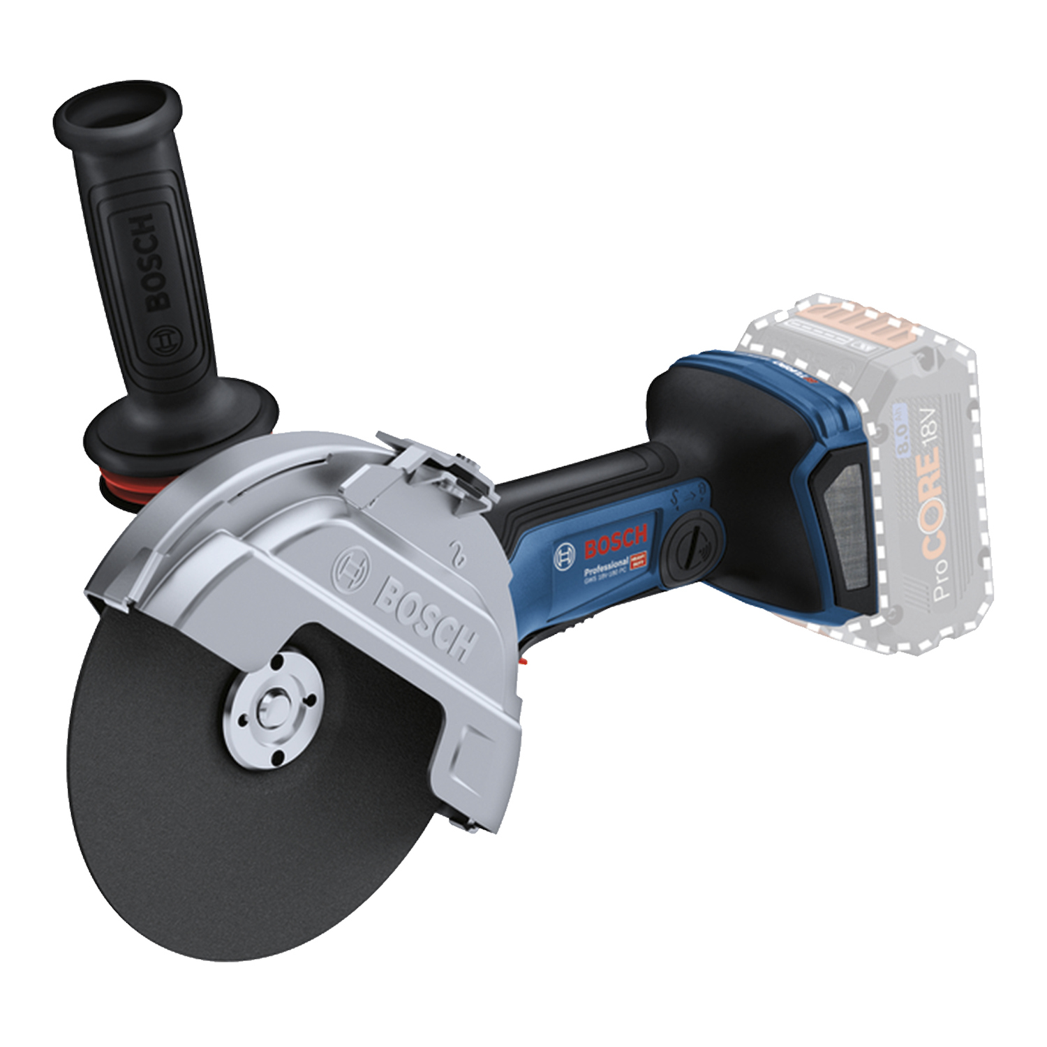 GWS 18V-180 PC Amoladora a batería BiTurbo GWS 18V - Heavy Duty