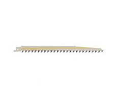 2 Hojas de sierra sable corte grueso para madera seca tipo tronco, largo total 240 mm. vastago de 1/2"