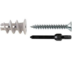Taco autoperforante para placa de yeso GKS c/tornillo x 50