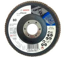 Disco Flap curvo - Base fibra - 115mm - Grano 80 - Expert for Metal