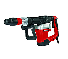 TE-DH 32 Martillo Demoledor- Potencia: 1500 W - Golpes por minuto: 1900 min-1 - Fuerza del golpe: 32 J - Mandril: SDS-MAX - Largo del cable: 4 m - Accesorios: 1 cincel de punta, maleta de transporte