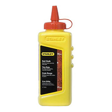 Botella de tiza color rojo brillante 226G