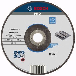 Disco de desbaste - 180 x 6mm - expert for metal - Centro deprimido
