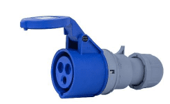 Toma Movil Triton 2P+T 16A 200/250Vca 6H Ip44