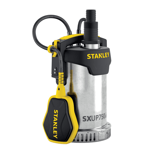 Bomba de agua limpia sumergible. 220V. Potencia: 750W. Carcasa acero inoxidable.