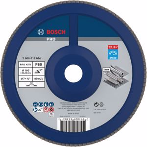 89d5e4a6b992fffcfb626fd8a5b4df1fa6994112_2608619014.jpeg Disco Flap recto - Base plástica - 180mm - Grano 80 - Best for metal